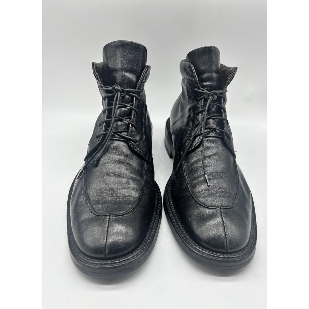 To Boot New York Adam Derrick Mens 9.5 Black Leather Lace Up Boots 621 Italy